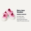 Amazon Essentials Girls’ Mary Jane Sneakers(Pink)