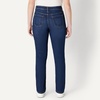 Amazon Essentials Girls’ Medium Stretch Mid-Rise Straight-Fit Jeans(Dark Shadow Wash)