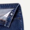 Amazon Essentials Girls’ Medium Stretch Mid-Rise Straight-Fit Jeans(Dark Shadow Wash)