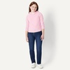Amazon Essentials Girls’ Medium Stretch Mid-Rise Straight-Fit Jeans(Dark Shadow Wash)