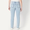 Amazon Essentials Girls’ Medium Stretch Mid-Rise Straight-Fit Jeans(Iced Blue Light Wash)