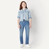 Amazon Essentials Girls’ Medium Stretch Mid-Rise Straight-Fit Jeans(Medium Blue Vintage)