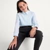 Amazon Essentials Girls’ Regular Fit Easy Iron Long Sleeve School Shirts(Bright White)