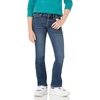 Amazon Essentials Girls’ Slim Boot-Cut Stretch Jeans(Medium Wash)