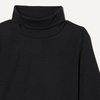 Amazon Essentials Girls’ Slim Fit Turtleneck T-Shirt, Pack of 2(Black/Mini Leopard)