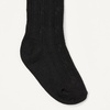 Amazon Essentials Girls’ Stretchy Cable Knit Tights, Pack of 3(Burgundy/Black/Charcoal Grey Heather)
