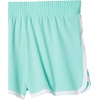 Amazon Essentials Girls and Toddlers’ Active Performance Running Shorts with Elasticized Waistband, Pack of 2(Aqua Blue/Grey)