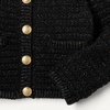 Amazon Essentials Girls and Toddlers’ Cotton Knit Cardigan Jacket(Black)
