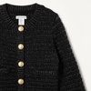 Amazon Essentials Girls and Toddlers’ Cotton Knit Cardigan Jacket(Black)