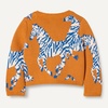 Amazon Essentials Girls and Toddlers’ Cotton Knit Cardigan Jacket(Dark Orange Zebras)