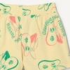 Amazon Essentials Girls and Toddlers’ Cotton Pull-On Shorts, Breathable, Stretchy with Drawstring(Pink/Tropical Fruit)