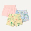 Amazon Essentials Girls and Toddlers’ Cotton Pull-On Shorts, Breathable, Stretchy with Drawstring(Pink/Tropical Fruit)