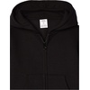 Amazon Essentials Girls and Toddlers’ Fleece Zip-Up Hooded Sweatshirt with Lined Hood and Rib Knit Detail(Black)