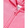 Amazon Essentials Girls and Toddlers’ Fleece Zip-Up Hooded Sweatshirt with Lined Hood and Rib Knit Detail(Bright Pink)