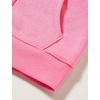 Amazon Essentials Girls and Toddlers’ Fleece Zip-Up Hooded Sweatshirt with Lined Hood and Rib Knit Detail(Bright Pink)