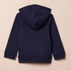 Amazon Essentials Girls and Toddlers’ Fleece Zip-Up Hooded Sweatshirt with Lined Hood and Rib Knit Detail(Navy)