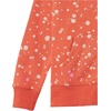 Amazon Essentials Girls and Toddlers’ Fleece Zip-Up Hooded Sweatshirt with Lined Hood and Rib Knit Detail(Orange Floral)
