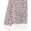 Amazon Essentials Girls and Toddlers’ Fleece Zip-Up Hooded Sweatshirt with Lined Hood and Rib Knit Detail(White Ditsy Floral)