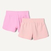 Amazon Essentials Girls and Toddlers’ French Terry Sweatshorts, Pack of 2(Light Pink/Pink)