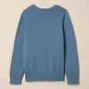 Amazon Essentials Girls and Toddlers’ Knitted Pullover Crewneck Sweater(Blue Cat)