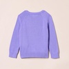 Amazon Essentials Girls and Toddlers’ Knitted Pullover Crewneck Sweater(Purple  Seal)