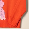 Amazon Essentials Girls and Toddlers’ Knitted Pullover Crewneck Sweater(Tomato Red  Poodle)