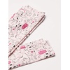 Amazon Essentials Girls and Toddlers’ Leggings – Discontinued Colors(Coral Pink Stars/Navy Meow Print/Off-white Cat)