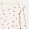 Amazon Essentials Girls and Toddlers’ Long Sleeve Ruffle T-Shirt(Mauve/Butterflies)
