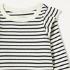 Amazon Essentials Girls and Toddlers’ Long Sleeve Ruffle T-Shirt(Navy/French Stripe)