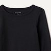Amazon Essentials Girls and Toddlers’ Long-Sleeve Cropped Rib Top(Black)