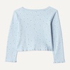 Amazon Essentials Girls and Toddlers’ Long-Sleeve Cropped Rib Top(Daisies)