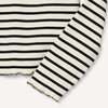 Amazon Essentials Girls and Toddlers’ Long-Sleeve Cropped Rib Top(Eggshell White Black French Stripes)