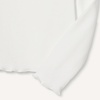 Amazon Essentials Girls and Toddlers’ Long-Sleeve Cropped Rib Top(Ivory)