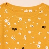 Amazon Essentials Girls and Toddlers’ Long-Sleeve Knit Thermal T-Shirts, Pack of 3(3-pack Gold Floral)