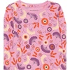 Amazon Essentials Girls and Toddlers’ Long-Sleeve Knit Thermal T-Shirts, Pack of 3(Purple  Folk Floral)