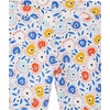 Amazon Essentials Girls and Toddlers’ Long-Sleeve Ruffle Outfit Set with Bowknot Design, Pack of 4(Blue/Sky Blue/White Floral/Yellow Stripe)