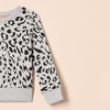 Amazon Essentials Girls and Toddlers’ Relaxed Fit Fleece Crewneck Pullover Sweatshirts, Pack of 2(2-pack Black/Light Heather Grey Cheetah)