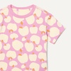 Amazon Essentials Girls and Toddlers’ Short Sleeve T-Shirt and Bike Short Set, Pack of 2(Mauve/Apples)