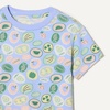 Amazon Essentials Girls and Toddlers’ Short Sleeve T-Shirt and Bike Short Set, Pack of 2(Navy/Fruit)