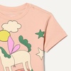 Amazon Essentials Girls and Toddlers’ Short Sleeve T-Shirt and Bike Short Set, Pack of 2(Pink/Unicorn)