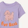 Amazon Essentials Girls and Toddlers’ Short-Sleeve T-Shirts(Lilac Dog)