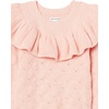 Amazon Essentials Girls and Toddlers’ Soft Touch Ruffle Pullover Sweater(Light Pink)