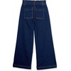 Amazon Essentials Girls and Toddlers’ Wide Leg Jeans with Elastic Waist(Dark Indigo)