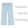 Amazon Essentials Girls and Toddlers’ Wide Leg Jeans with Elastic Waist(Light Blue)