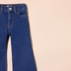 Amazon Essentials Girls and Toddlers’ Wide Leg Jeans with Elastic Waist(Medium Indigo)