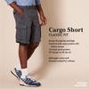 Amazon Essentials Men’s 10″ Classic-Fit Cotton Twill Cargo Shorts, Multiple Pockets (Available in Big & Tall)(Black)