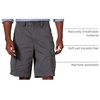 Amazon Essentials Men’s 10″ Classic-Fit Cotton Twill Cargo Shorts, Multiple Pockets (Available in Big & Tall)(Grey)