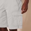 Amazon Essentials Men’s 10″ Classic-Fit Cotton Twill Cargo Shorts, Multiple Pockets (Available in Big & Tall)(Light Grey)