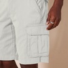 Amazon Essentials Men’s 10″ Classic-Fit Cotton Twill Cargo Shorts, Multiple Pockets (Available in Big & Tall)(Silver)