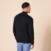 Amazon Essentials Men’s 100% Cotton Quarter-Zip Mock Neck Sweater(Black)